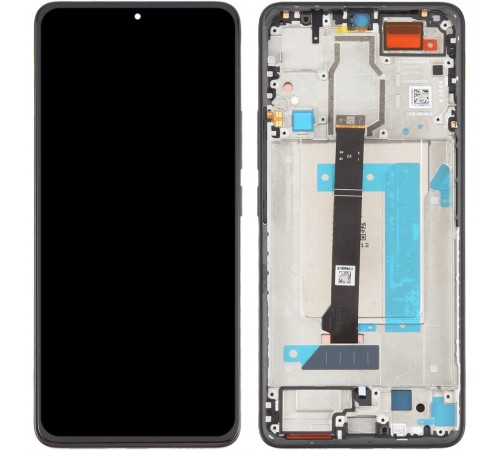 Дисплей для Xiaomi Poco F6, синій, з рамкою, Original (PRC), 24069PC21G, 24069PC21I  