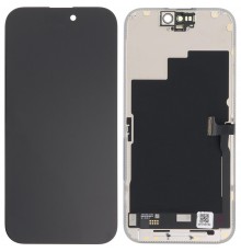 Дисплей для iPhone 15 Pro, черный, с рамкой, Original (PRC), с разборки