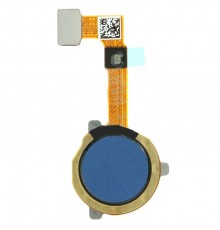 Шлейф для Oppo A15, A15s, A32, A53 4G, A53s, сканера відбитка пальця (Touch ID), синій