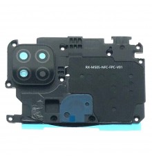 Скло камери для Xiaomi Redmi 9C, чорне, з рамкою