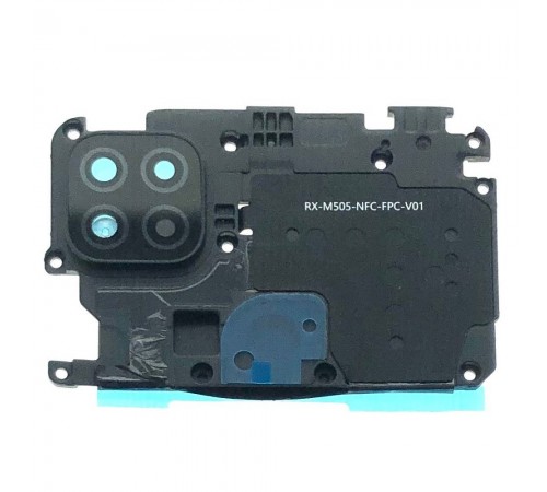 Скло камери для Xiaomi Redmi 9C, чорне, з рамкою