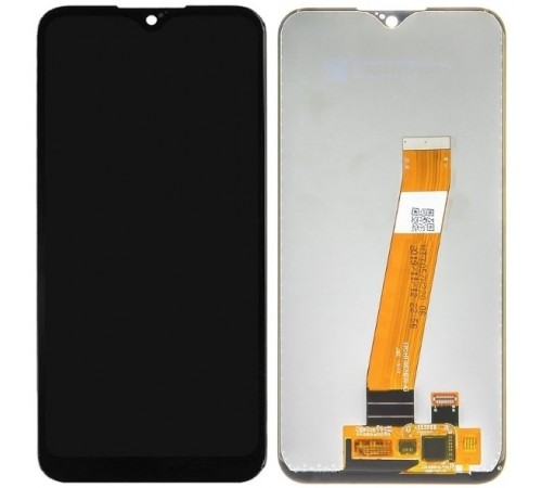 Дисплей для Samsung A015 Galaxy A01, A015F Galaxy A01, чорний, без рамки, Original (PRC), з вузьким конектором