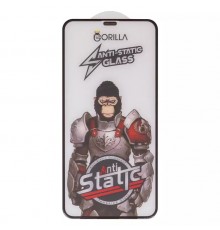 Защитное стекло для Apple iPhone 11 Pro Max, iPhone XS Max, совместимо с чехлом, Full Glue, Anti-Static, черный, gorilla