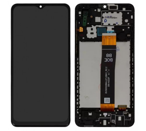 Дисплей для Samsung A022F Galaxy A02, чорний, з рамкою, Original (PRC), SM-A022F BV065WBM-L07-DB01_R2.2 Дисплей для Samsung A022F Galaxy A02, чорний, з рамкою, Original (PRC), SM-A022F BV065WBM-L07-DB01_R2.2