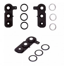 Стекло камеры для Samsung S936 Galaxy S25 Plus, серебристое, с рамкой, silver shadow