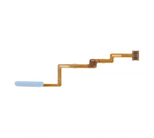 Шлейф для Xiaomi Poco F3, Mi 11i, сканера отпечатка пальца (Touch ID), голубой (Deep Ocean Blue), Original (PRC)