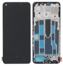 Дисплей для Oppo Reno 7 5G, чорний, з рамкою, Original (PRC)