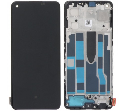 Дисплей для Oppo Reno 7 5G, чорний, з рамкою, Original (PRC)