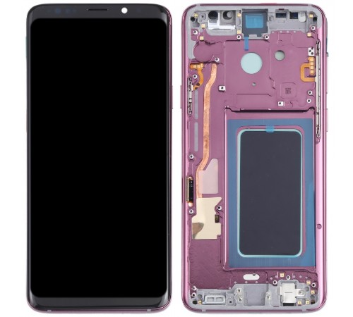 Дисплей для Samsung G965 Galaxy S9 Plus, фіолетовий (Lilac Purple), з рамкою, High Copy (OLED)