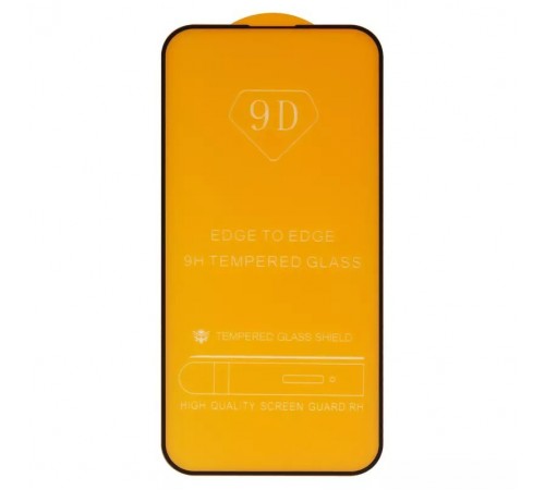 Защитное стекло для Apple iPhone 14 Pro Max, iPhone 15 Plus, iPhone 16 Plus, совместимо с чехлом, Full Glue, (без упаковки), черный
