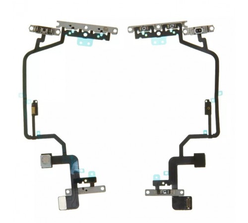 Шлейф для iPhone XR, кнопки включения, кнопок громкости звука, с микрофоном