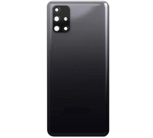 Задня панель корпусу для Samsung M317 Galaxy M31s, чорна + скло камери