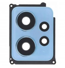 Скло камери для Xiaomi Redmi Note 12 4G, голубе, з рамкою