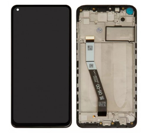 Дисплей для Xiaomi Redmi 10X 4G, Redmi Note 9, чорний, з рамкою, High Copy M2003J15SC, M2003J15SG, M2003J15SS