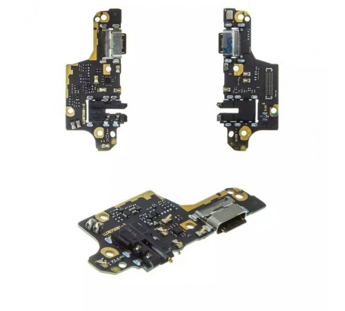 Шлейф для Xiaomi Poco X3, Poco X3 NFC, Poco X3 Pro, коннектора зарядки, коннектора наушников, микрофона, плата зарядки, Original (PRC)