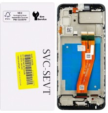 Дисплей для Samsung A035F Galaxy A03, чорний, з рамкою, Original