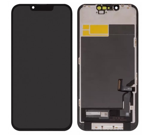 Дисплей для iPhone 13, черный, с рамкой, Copy, (TFT), ZY, LTPS