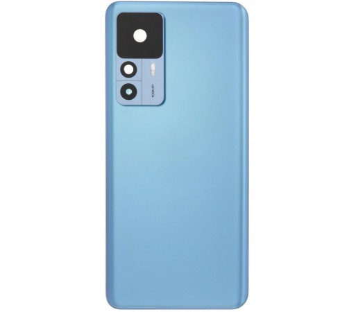 Задняя панель корпуса для Xiaomi 12T, 12T Pro, синяя (Blue) + стекло камеры Задняя панель корпуса для Xiaomi 12T, 12T Pro, синяя (Blue) + стекло камеры