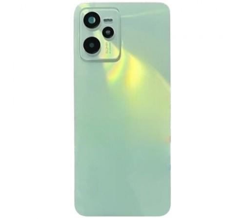 Задняя панель корпуса для Realme C35, зеленая (Glowing Green) + стекло камеры