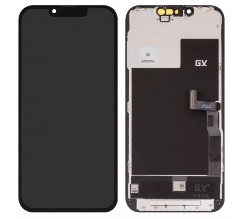 Дисплей для iPhone 13 Pro, черный, с рамкой, High Copy (OLED), GX OEM Hard, type 2