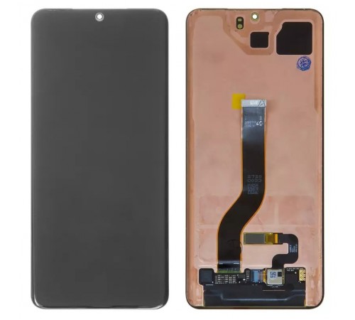 Дисплей для Samsung G985 Galaxy S20 Plus, G986 Galaxy S20 Plus 5G, черный, без рамки, Оригинал (переклеено стекло)