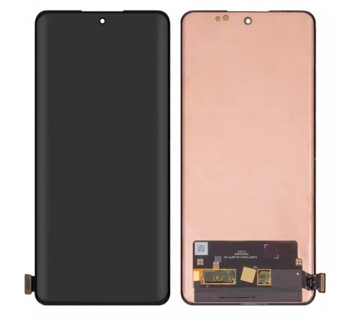 Дисплей для Realme 12 Pro, 12 Pro Plus, черный, без рамки, Оригинал (переклеено стекло), RMX3840