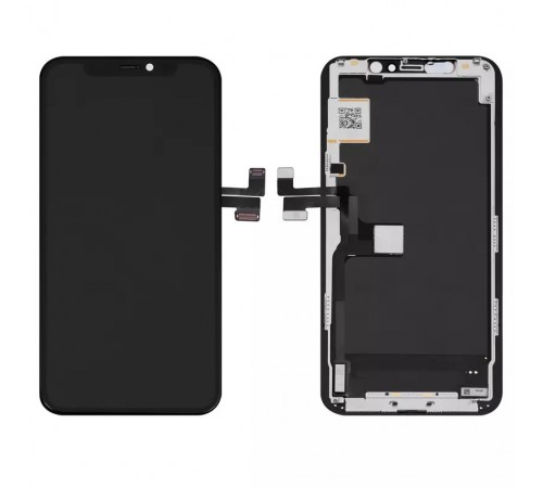 Дисплей для iPhone 11 Pro, черный, с рамкой, High Copy (OLED), GW OEM soft