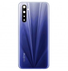 Задня панель корпусу для Realme 6, синя (Comet Blue) + скло камери