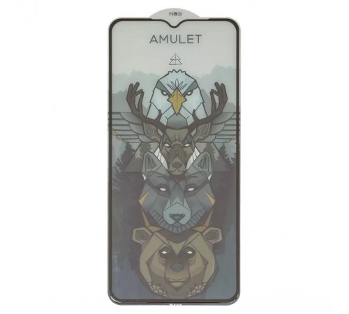 Захисне скло iNobi Amulet для Oppo A17, A18, A38, Full Glue, Anti-Static, чорний