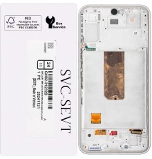 Дисплей для Samsung A546 Galaxy A54 5G, белый, с рамкой, Original, сервисная упаковка, #GH82-31232A