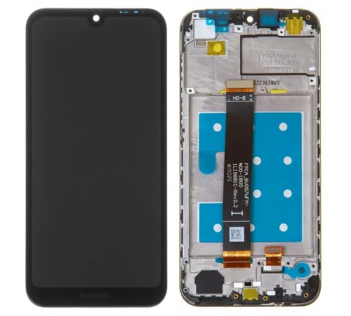 Дисплей для Huawei Honor 8S, Y5 (2019), чорний, логотип Huawei, з рамкою, High Copy AMN-LX1/LX2/LX3/LX9/KSE-LX9/KSA-LX9