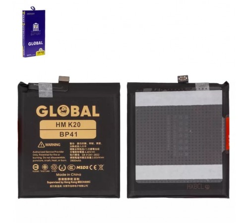 Аккумулятор Mechanic BP41 для Xiaomi Mi 9T, Redmi K20, Li-Polymer, 3,85 B, 3900 мАч