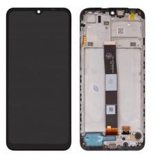 Дисплей для Xiaomi Redmi 9A, Redmi 9AT, Redmi 9C, чорний, з рамкою, (Box), M2006C3LG, M2006C3LI, M2006C3LC, M2006C3MG, M2006C3MT