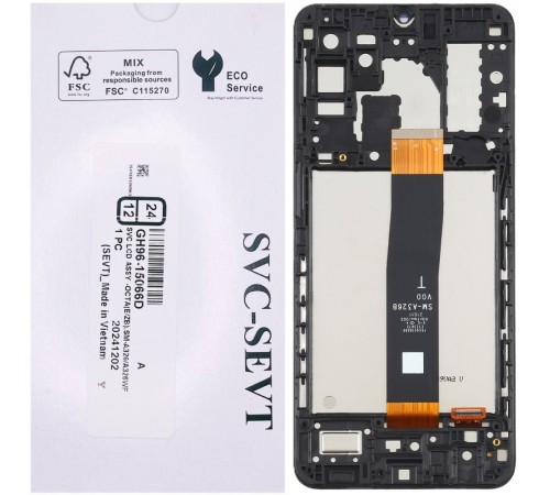 Дисплей для Samsung A326 Galaxy A32 5G, чорний, з рамкою, Original