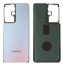 Задняя панель корпуса для Samsung G998 Galaxy S21 Ultra 5G, серебристая (Phantom Silver)