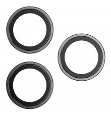 Захисне скло камери для Apple iPhone 15 Pro, iPhone 15 Pro Max, GlassPro+ Lens protector, Momax (PZAP23CL1D), чорний