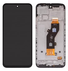 Дисплей для Tecno Spark 30C, черный, с рамкой, High Copy TXDI670QBAPX, kl5, kl5n