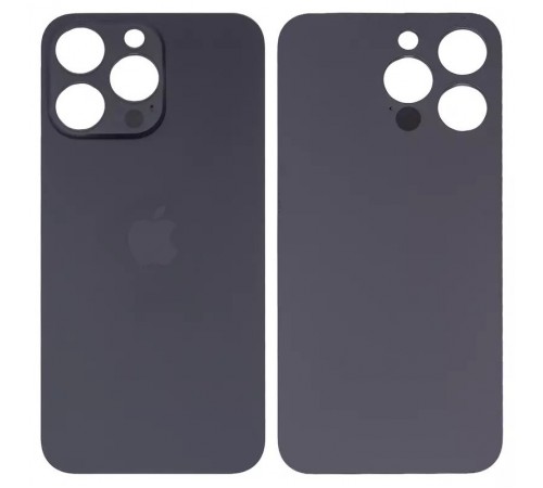 Задняя панель корпуса для iPhone 15 Pro Max, черная, не нужно снимать стекло камеры, High Copy big hole