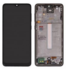 Дисплей для Samsung A336 Galaxy A33 5G, черный, с рамкой, FLYCDI, с широким ободком, (OLED)