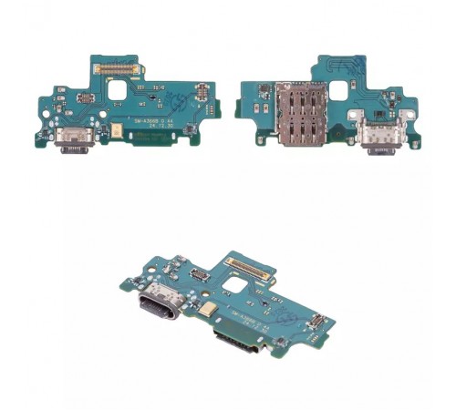 Шлейф для Samsung A366 Galaxy A36, коннектора зарядки, мікрофона, плата зарядки, Original (PRC)