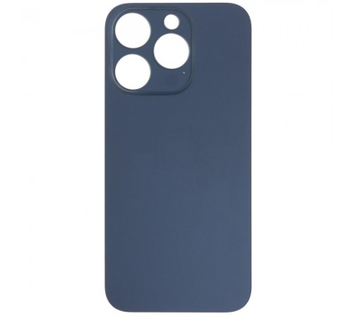Задняя панель корпуса для iPhone 15 Pro, синяя, не нужно снимать стекло камеры, Original (PRC), big hole