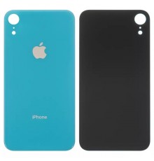Задня панель корпусу для iPhone XR, блакитна, не потрібно знімати скло камери, big hole