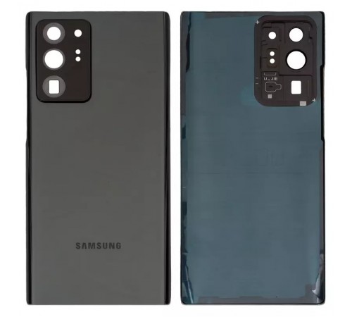 Задняя панель корпуса для Samsung N985F Galaxy Note 20 Ultra, черная (Mystic Black) + стекло камеры