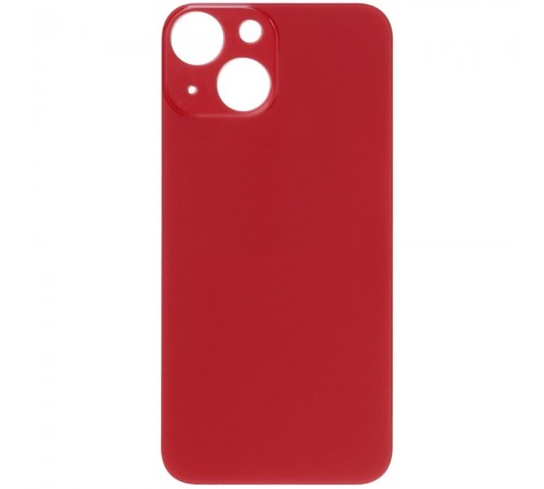 Задняя панель корпуса для iPhone 13 mini, красная, не нужно снимать стекло камеры, Original (PRC), big hole