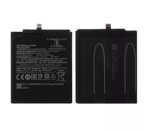 Аккумулятор BM3M для Xiaomi Mi 9 SE, Li-Polymer, 3,85 B, 3070 мАч, High Copy без логотипа, M1903F2G