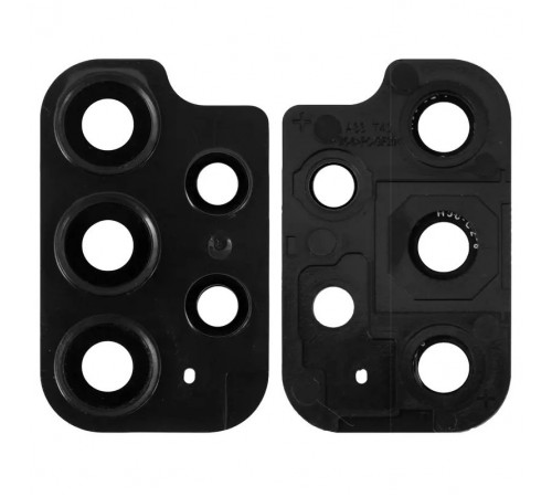 Скло камери для Samsung A536 Galaxy A53 5G, чорне, з рамкою