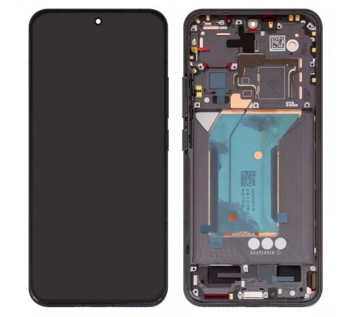 Дисплей для Xiaomi 14, чорний, з рамкою, Original (PRC), 23127PN0CC, 23127PN0CG