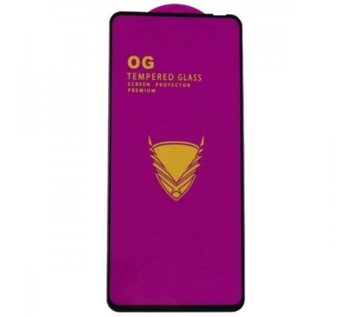 Захисне скло для Honor X10 5G; Huawei Y9A, сумісне з чохлом, Full Glue, (без упаковки), чорне