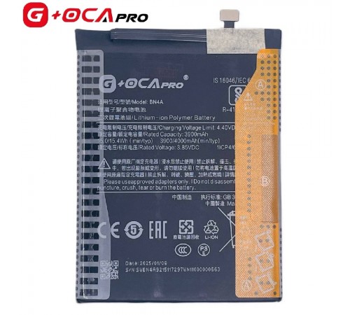 Акумулятор G+OCA Pro BN4A для Xiaomi Redmi Note 7, Redmi Note 7 Pro, Li-Polymer, 3,85 В, 4000 мАг, M1901F7G, M1901F7H, M1901F7I