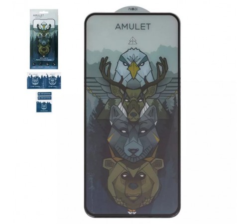 Защитное стекло iNobi Amulet для Samsung A356 Galaxy A35 5G, A556 Galaxy A55, M356 Galaxy M35, Full Glue, Anti-Static, черный